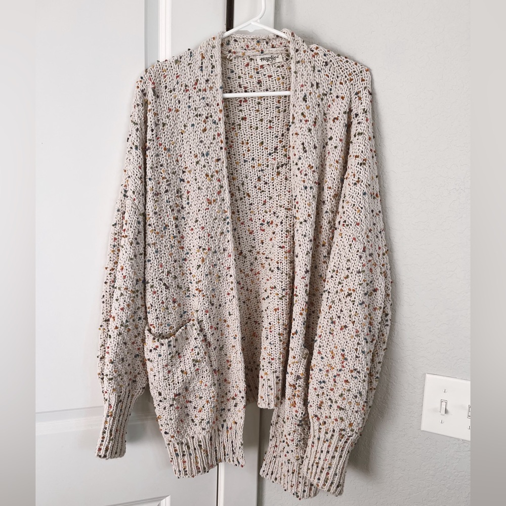 Multi color knit cardigan
